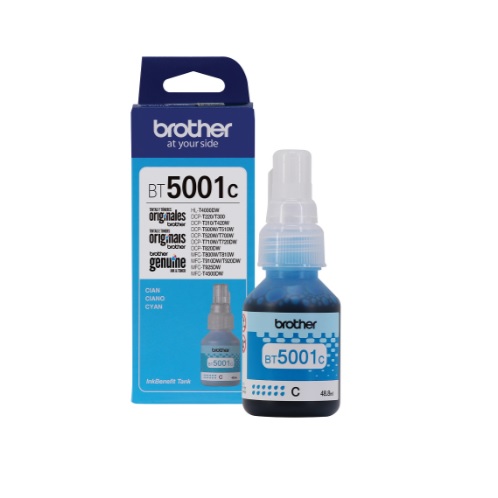 Imagen BOTELLA DE TINTA COLOR CYAN BROTHER BT5001C REND 5000 PAG