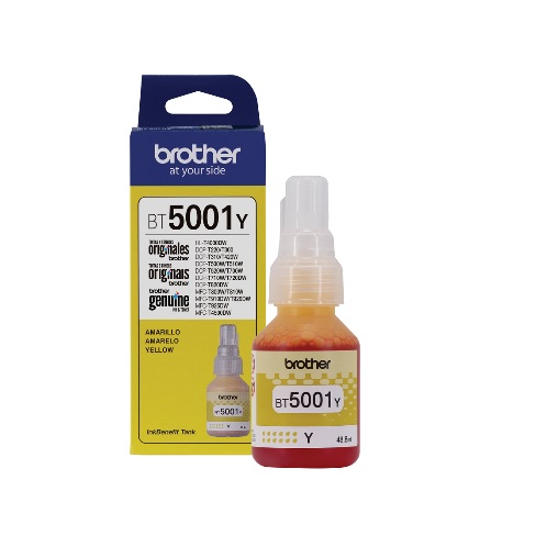 Imagen BOTELLA DE TINTA COLOR AMARILLO BROTHER BT5001Y  REND