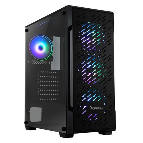 Imagen GABINETE MEDIA TORRE ATX GAMER XZEAL XZ135 RGB ACRILICO SIN