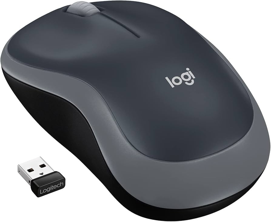 Imagen MOUSE LOGITECH M185, INALAMBRICO,  BATERIA AA, RECEPTOR USB,