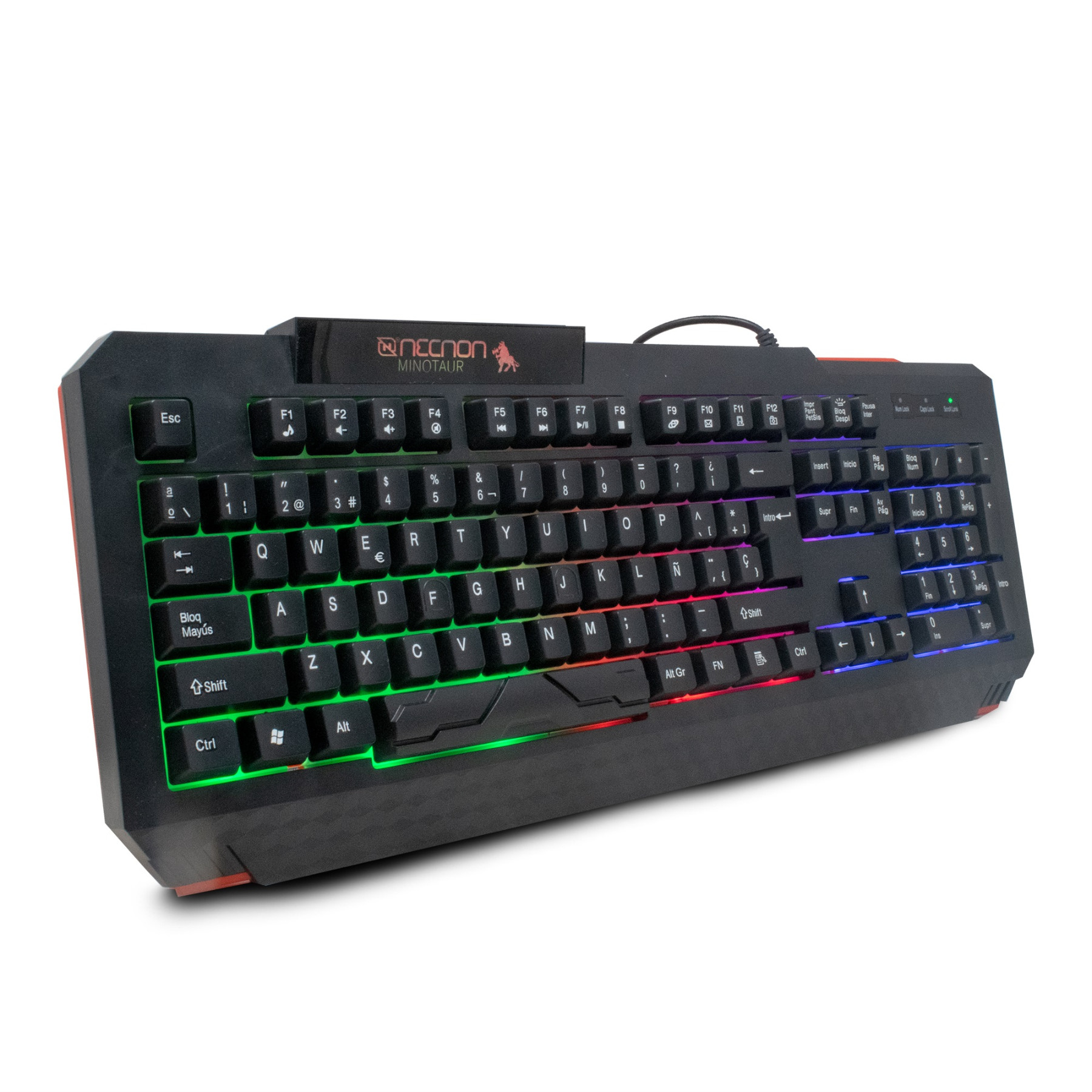 Imagen TECLADO ALAMBRICO USB GAMER NECNON MINOTAUR ILUMINACION LED