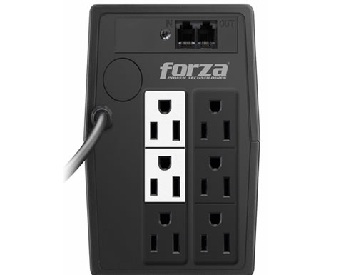 Imagen NO BREAK FORZA NT-511 DE 500VA/250W 6 CONTACTOS RESP 15 MIN