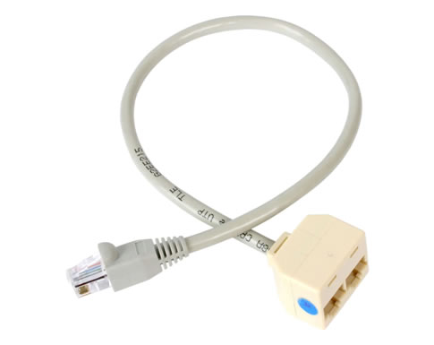 Imagen CABLE SPLITTER RJ45 MACHO A 2 RJ45 HEMBRA