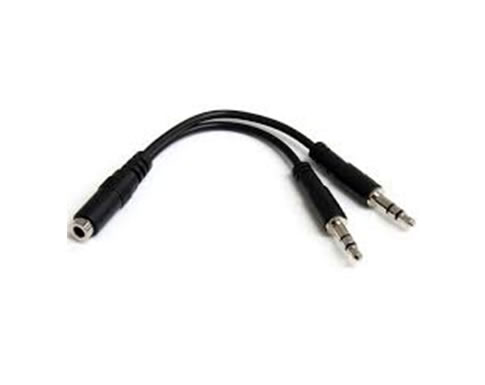 Imagen CABLE DE AUDIO GIGATECH DIVISOR DE 3.5MM-H A 2X 3.5MM-M PLUG